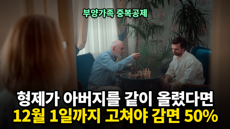 부양가족 중복공제 확인방법과 연말정산 과다공제 가산세