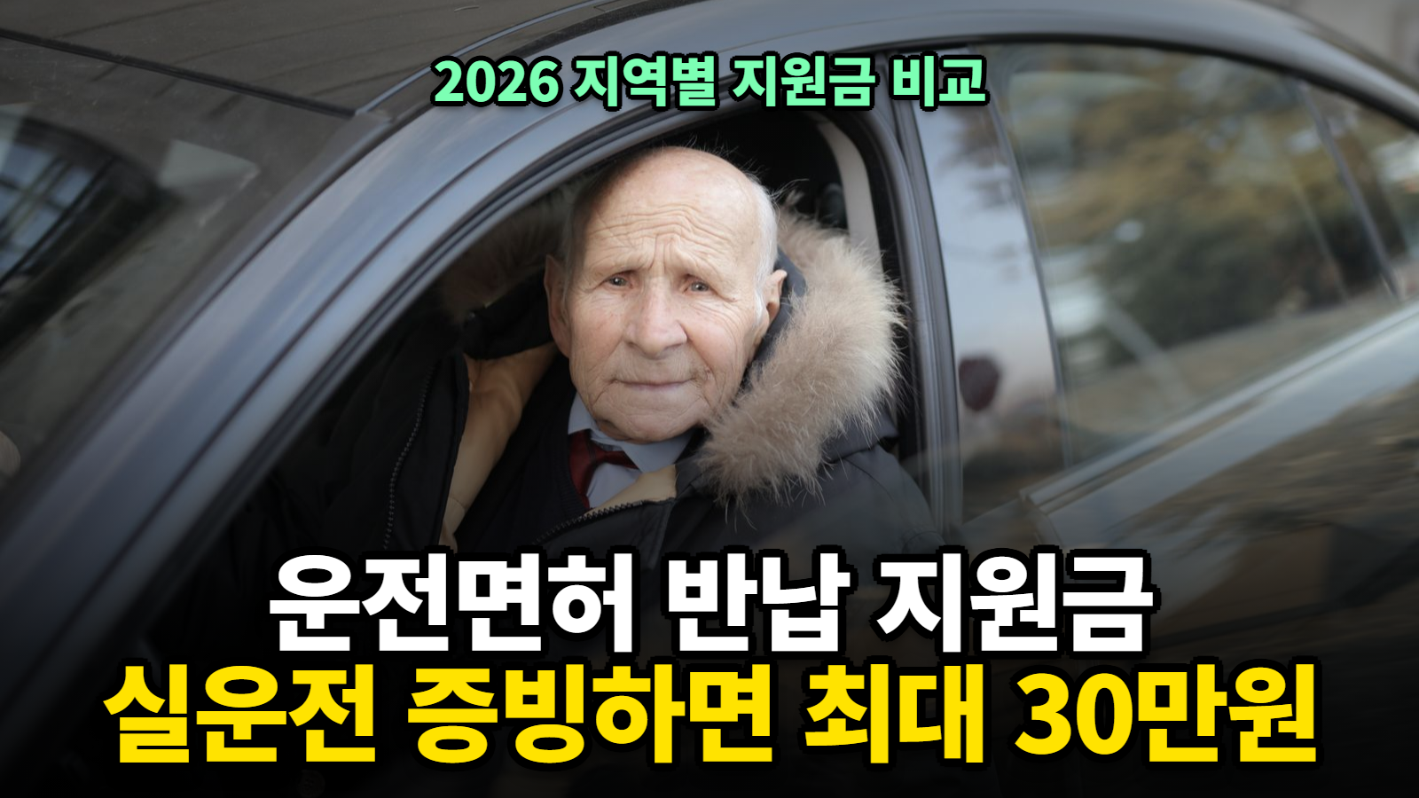 운전면허 반납 지원금 썸네일