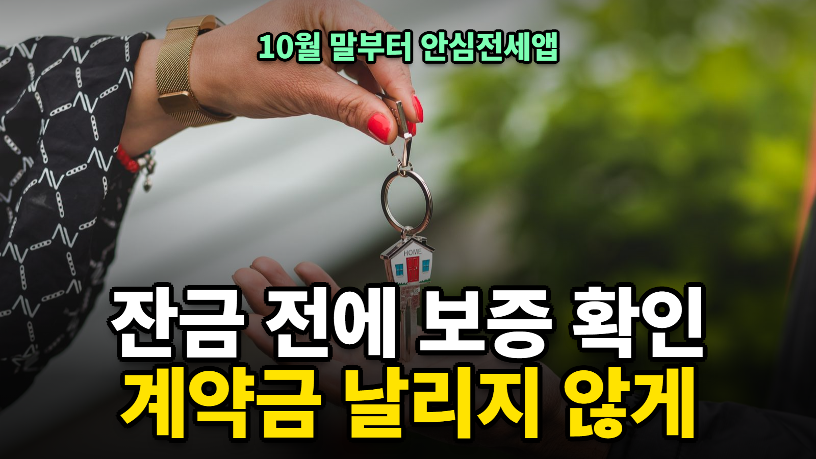 안심전세앱 사전심사 잔금 전 전세반환보증 확인