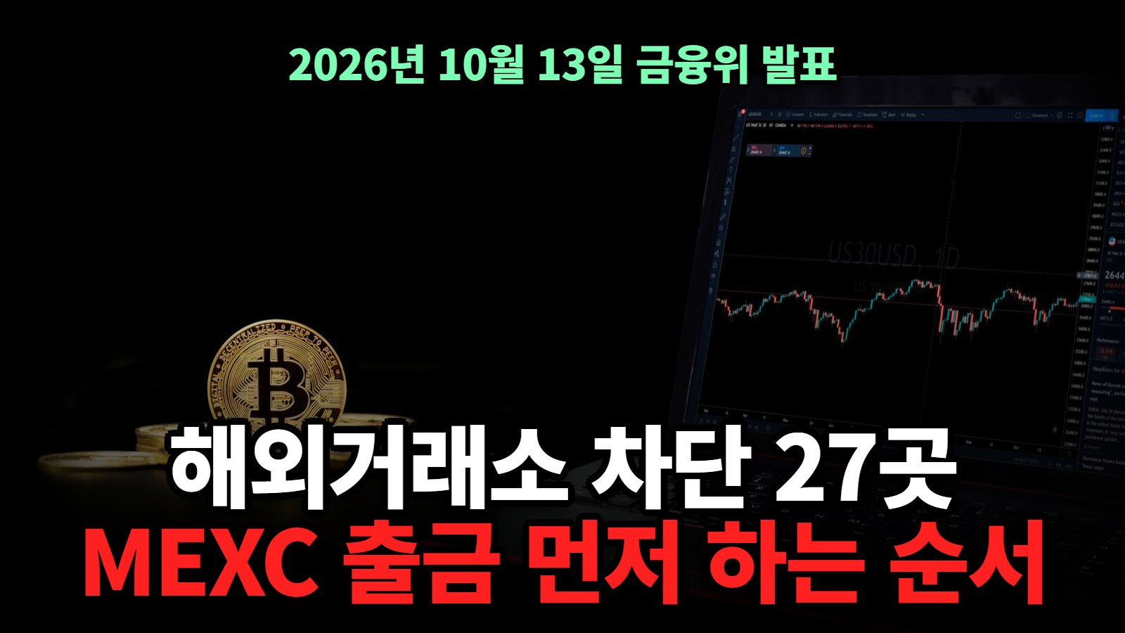 해외거래소 차단 27곳 MEXC 출금 순서